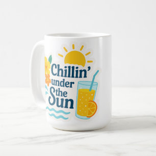 Hello Summer – Chillin’ the Sun Sticker for Mugs