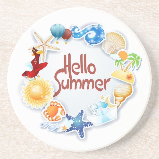 Hello Summer Coaster (Front)
