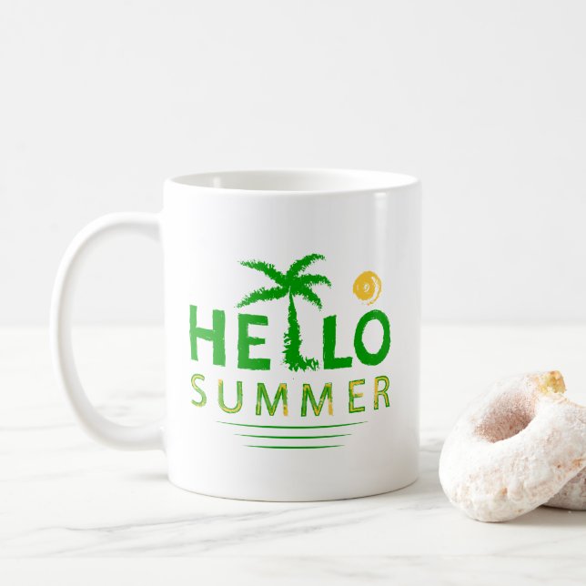 Hello Summer Coffee Mug (With Donut)