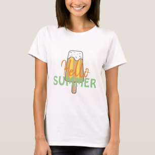 Hello Summer colourful vacation clothing cute wome T-Shirt