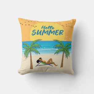 Hello Summer, for the best summer night Cushion