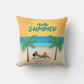 Hello Summer, for the best summer night Cushion