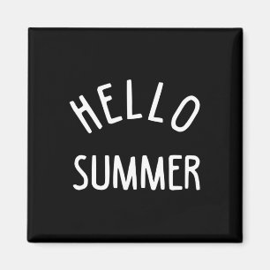 Hello Summer Funny Summer Vacation Beach Gift Vaca Magnet