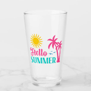 Hello Summer Glass