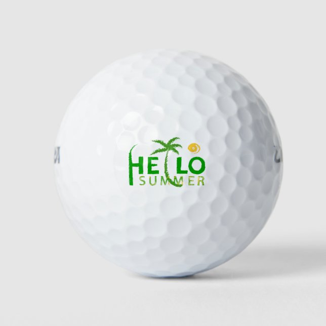 Hello Summer Golf Balls (Front)
