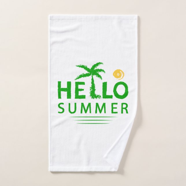 Hello Summer Hand Towel (Hand Towel)