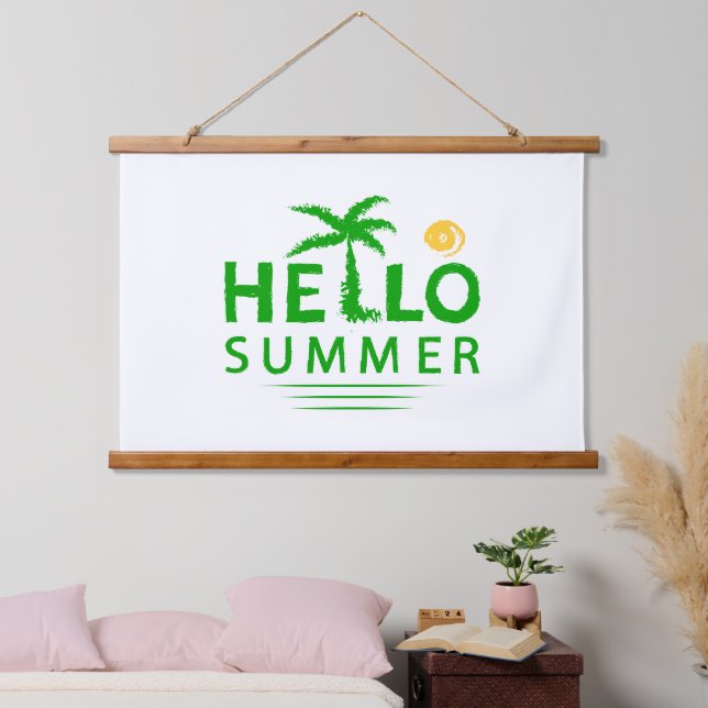 Hello Summer Hanging Tapestry (Bedroom)