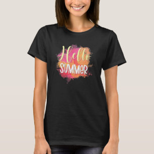 Hello Summer  Happy Last Day Of School Teacher Stu T-Shirt