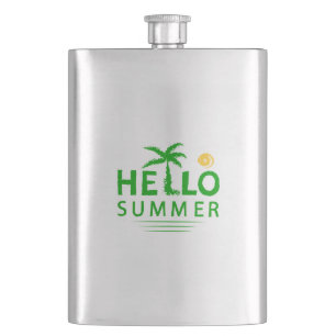 Hello Summer Hip Flask
