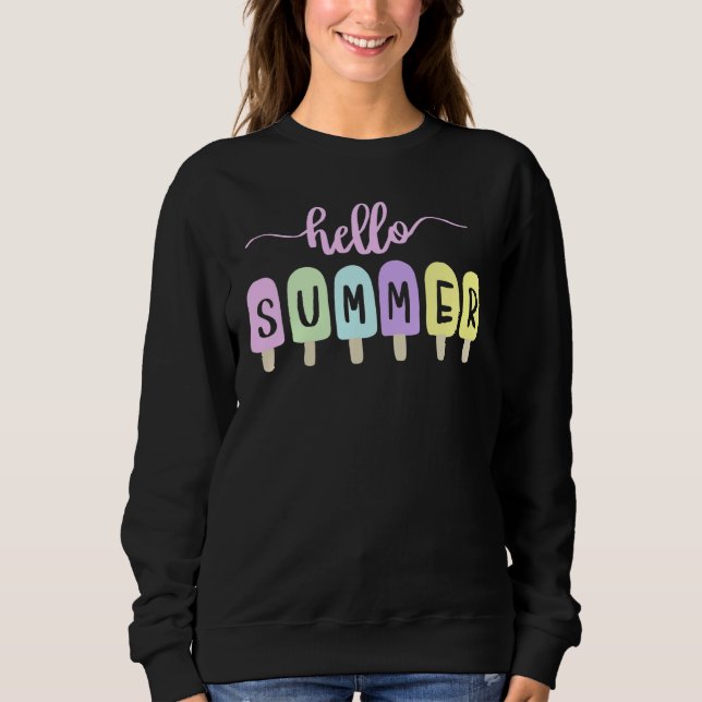 Hello Summer Ice Cream Sweatshirt (Front)