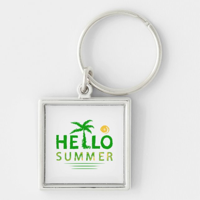 Hello Summer Key Ring (Front)