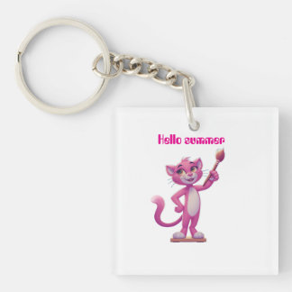 Hello summer key ring