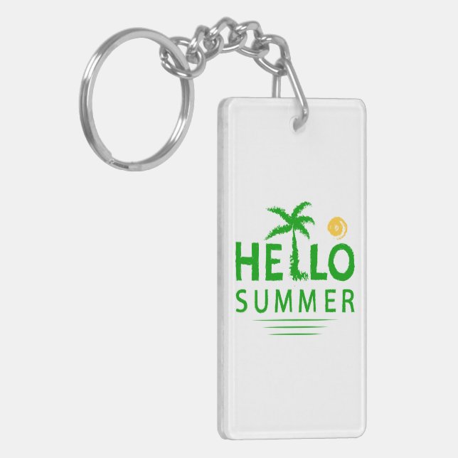 Hello Summer Key Ring (Front Left)