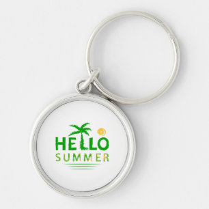 Hello Summer Key Ring