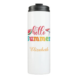 Hello Summer kids Drinks Child Thermal Tumbler