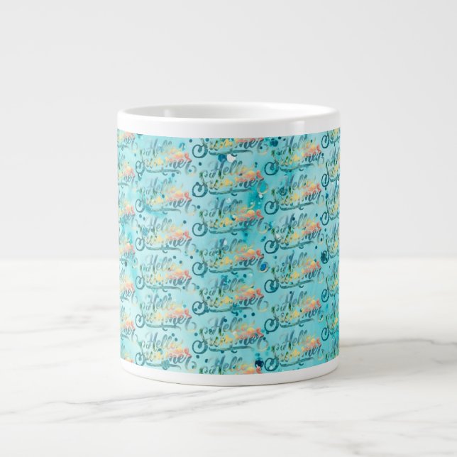 Hello Summer Large Coffee Mug (Front)
