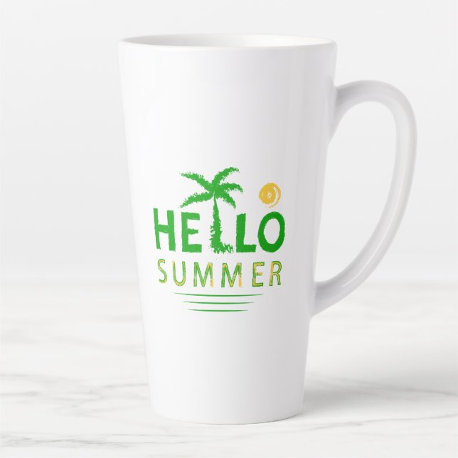 Hello Summer Latte Mug (Right)