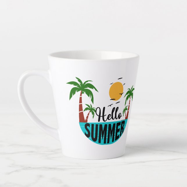 Hello Summer Latte Mug (Left)