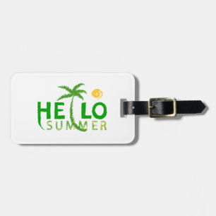 Hello Summer Luggage Tag