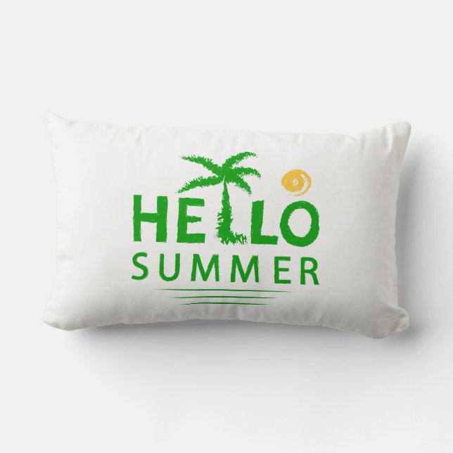 Hello Summer Lumbar Cushion (Back)