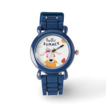 Hello Summer Lunette Child Watch Black Digits