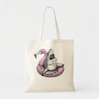 Hello Summer Matching Family Flamingo Pool Shark B Tote Bag