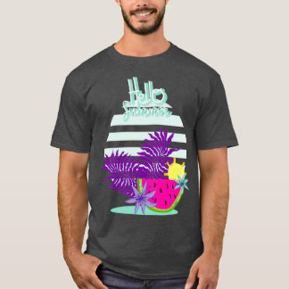 Hello Summer melon gradient sun Gift idea T-Shirt
