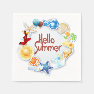 Hello Summer Napkin