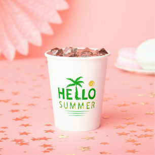 Hello Summer Paper Cups