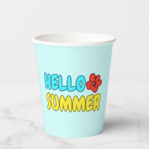 Hello Summer Paper Cups