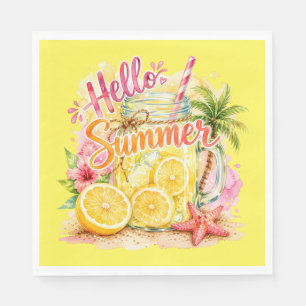 "Hello Summer" Paper Napkin