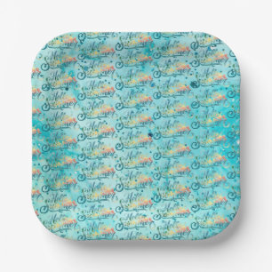 Hello Summer Paper Plate