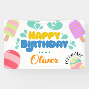 Hello Summer! Pool Party Invitation Banner