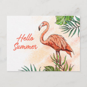 Hello summer postcard