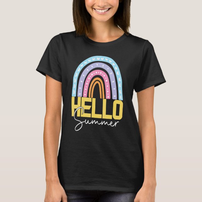 Hello Summer Rainbow T-Shirt (Front)