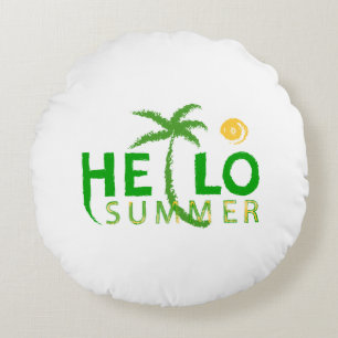 Hello Summer Round Cushion