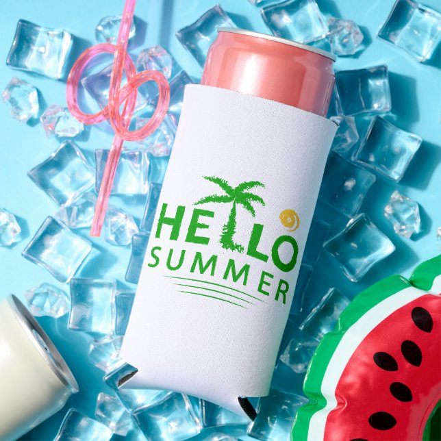 Hello Summer Seltzer Can Cooler (In Situ Summer)