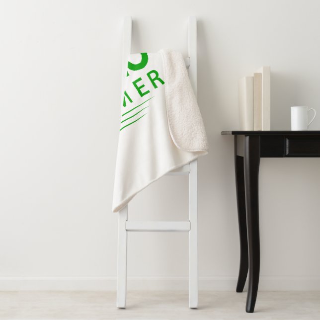 Hello Summer Sherpa Blanket (In Situ)