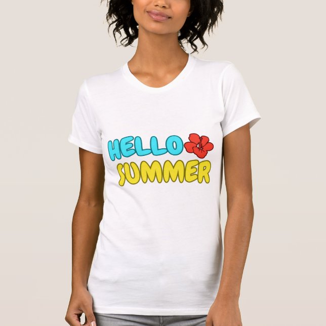 Hello Summer Slim Fit T-Shirt (Front)