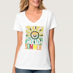 Hello summer stylish colourful chic womens  T- T-Shirt