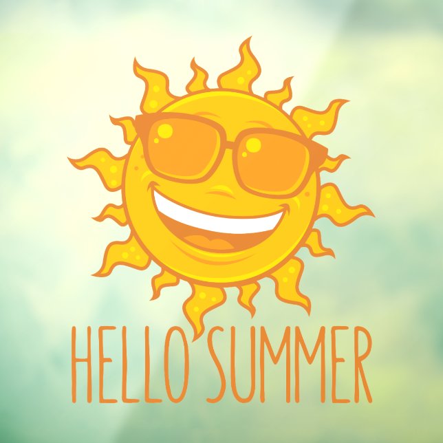 Hello Summer Sun With Sunglasses (Sheet 3)