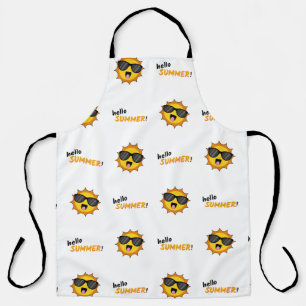 Hello Summer Sun with Sunglasses Apron