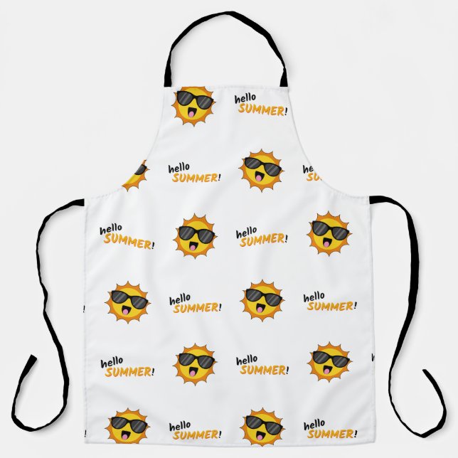 Hello Summer Sun with Sunglasses Apron (Front)