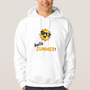 Hello Summer Sun with Sunglasses Hoodie