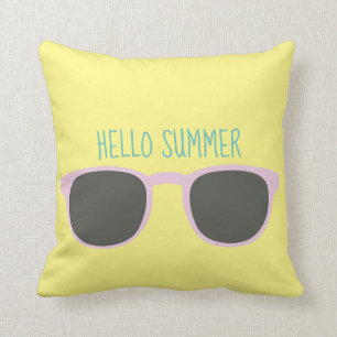Hello Summer Sunglass Home Decor for Summer Cushion