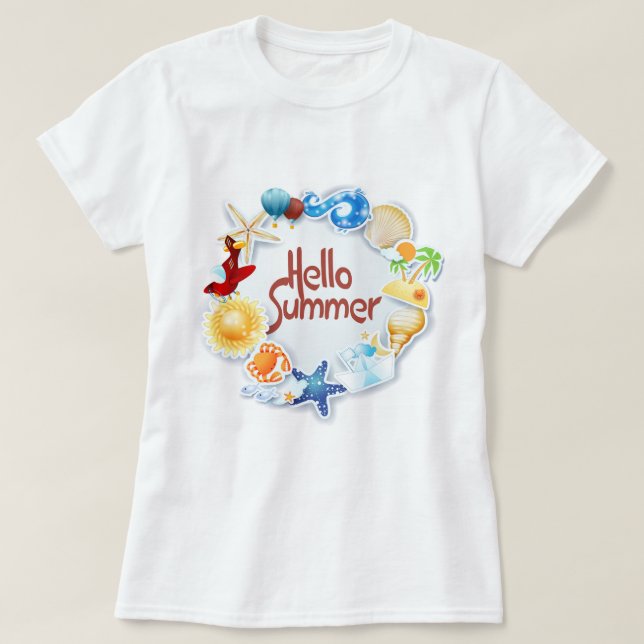 Hello Summer T-Shirt (Design Front)