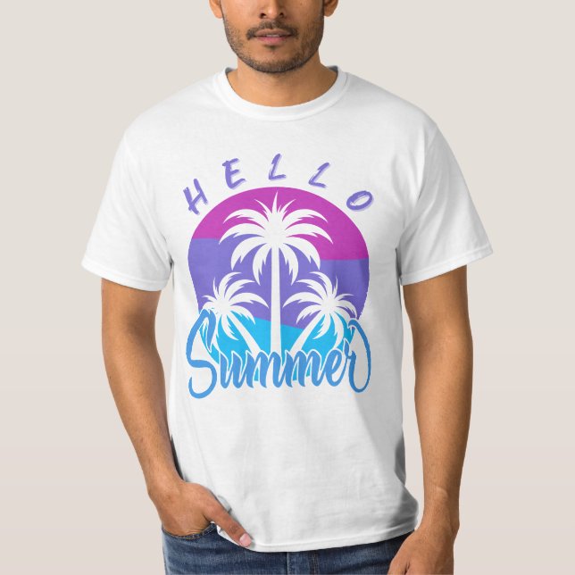 Hello Summer  T-Shirt (Front)
