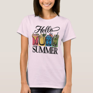 Hello Summer T-Shirt - Mixed Drinks
