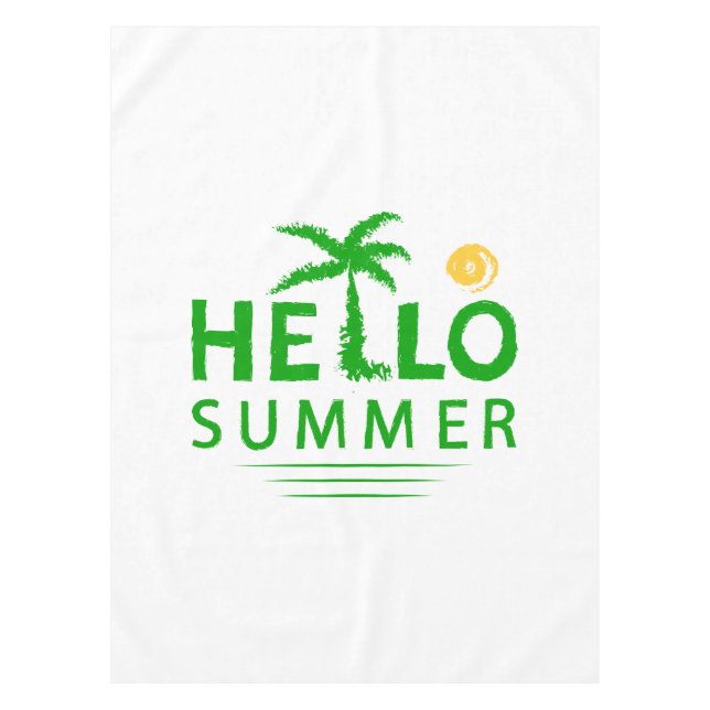 Hello Summer Tablecloth (Front)