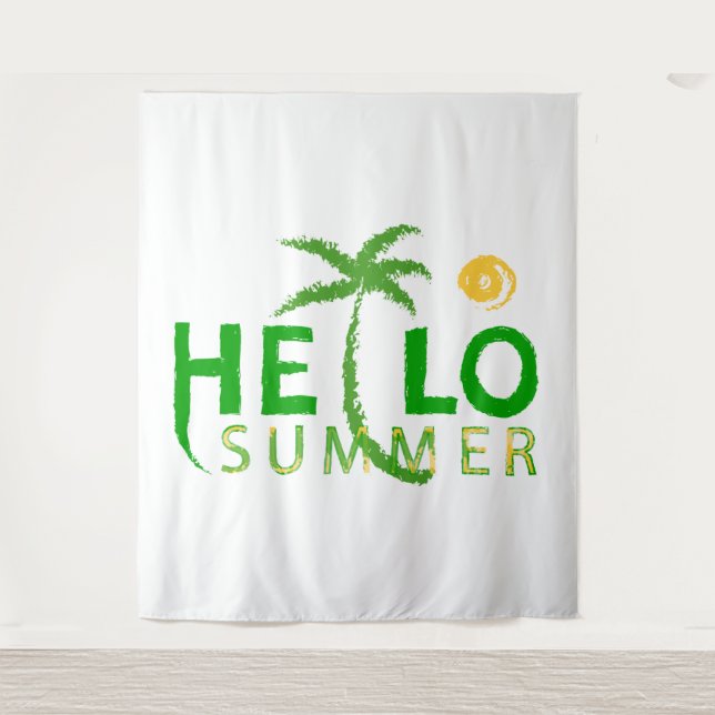 Hello Summer Tapestry (Front)
